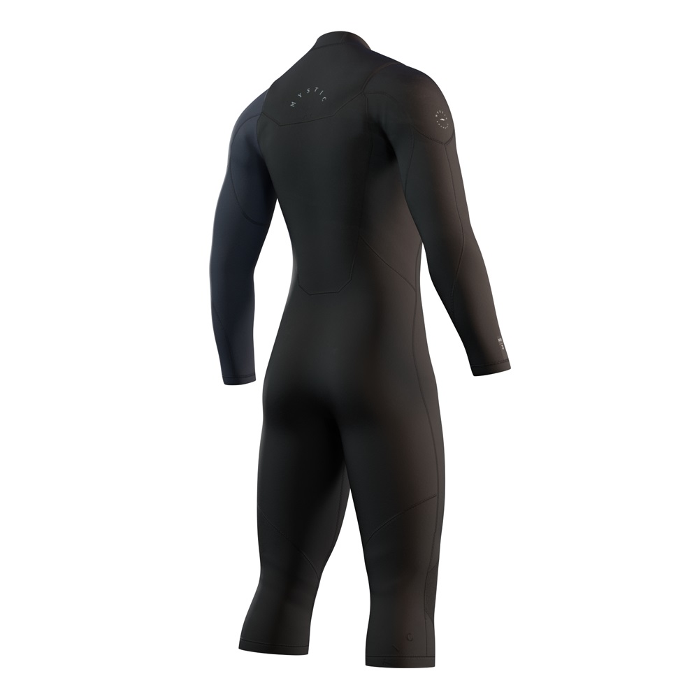 Mystic Marshall Longarm Shortleg 4/3mm Herren Brustreißverschluss schwarz 2