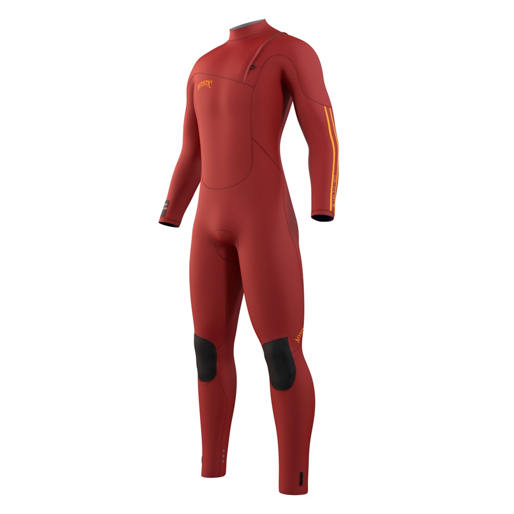 The One Fullsuit Herren 5/3mm Zipfree Rot