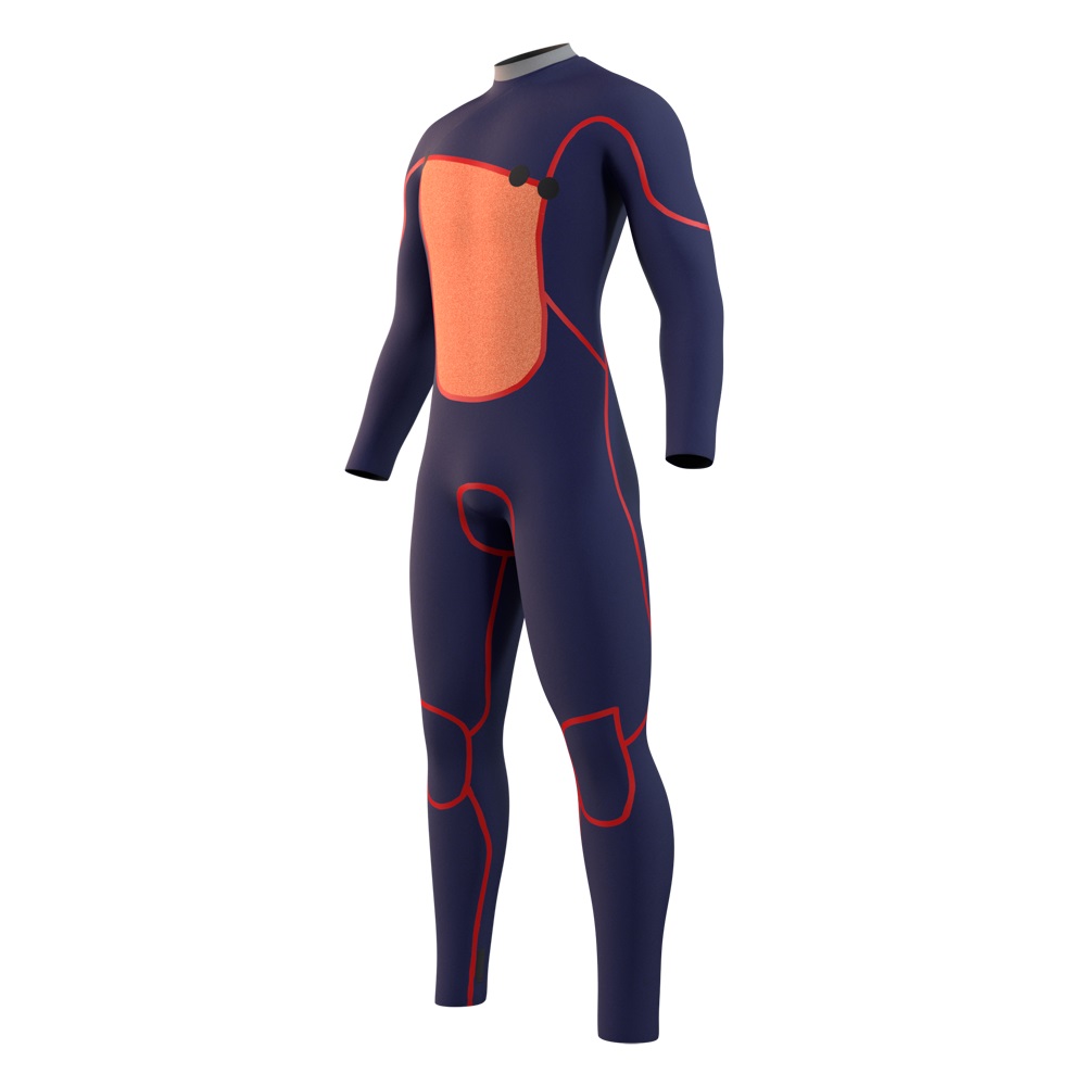 Mystic The One Fullsuit Herren 5/3mm Zipfree Rot 3