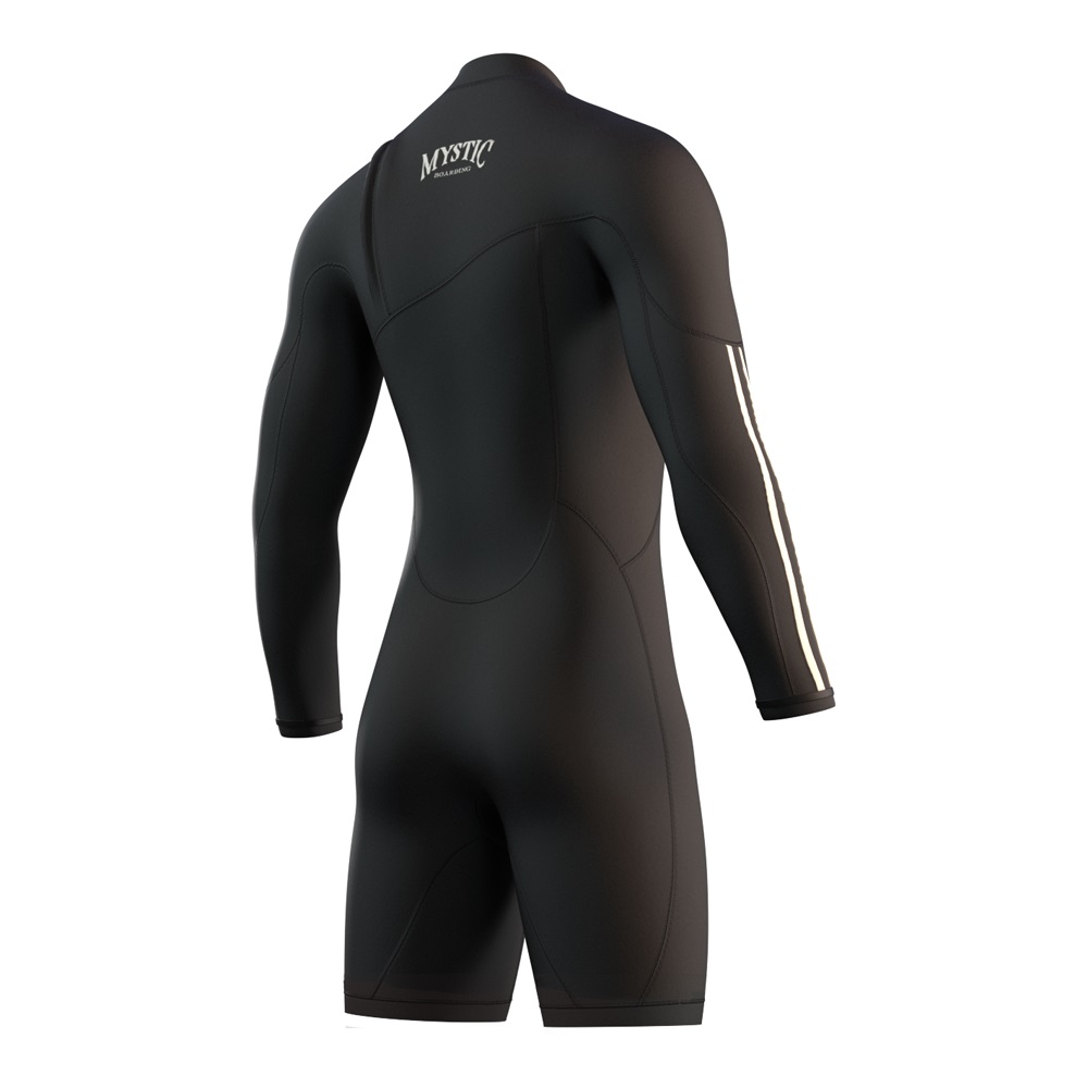Mystic The One Longarm Shorty 3/2mm  Herren zipfree schwarz 2