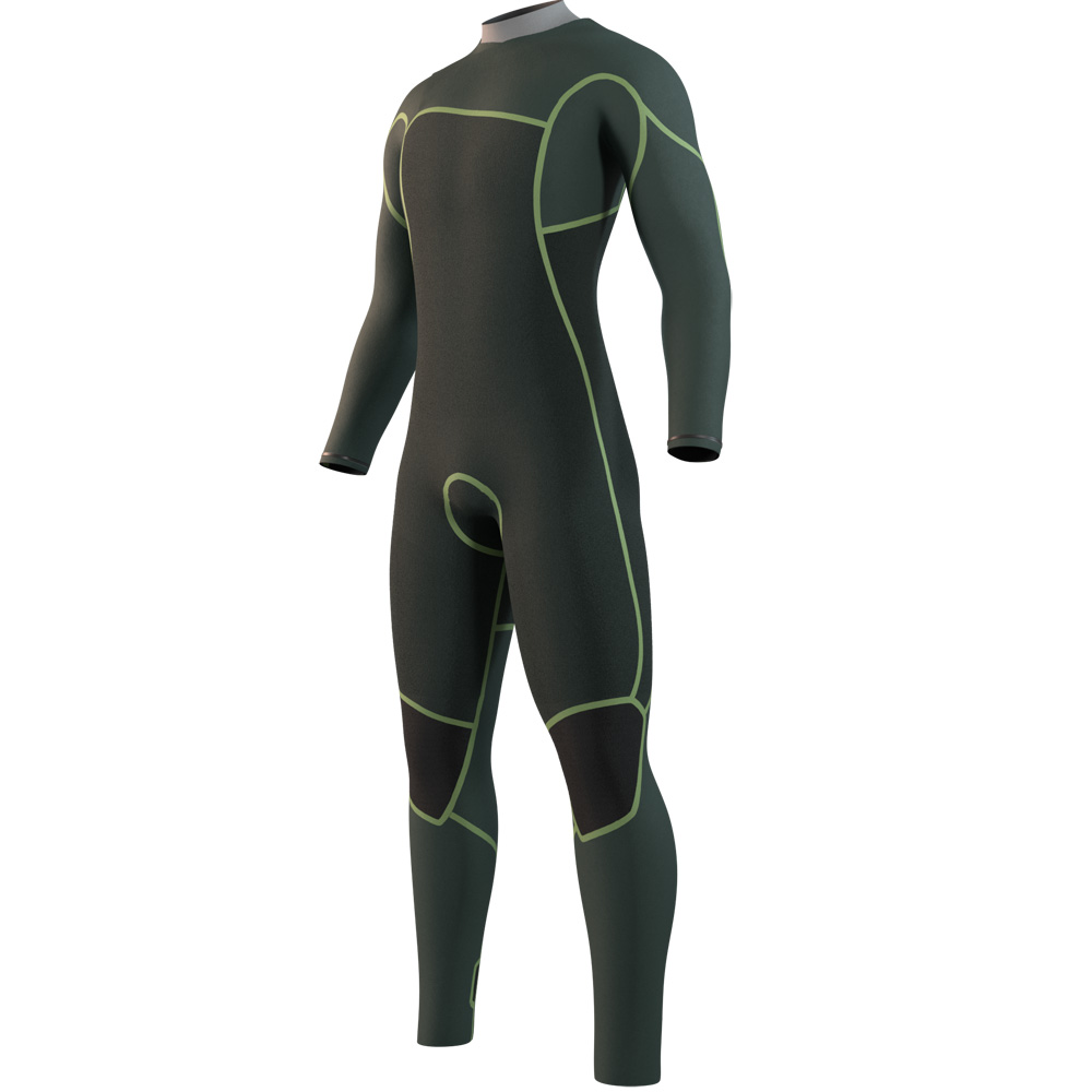 Mystic Evolve Fullsuit 4/3mm Neoprenanzug Herren schwarz mit Frontreißverschluss 3