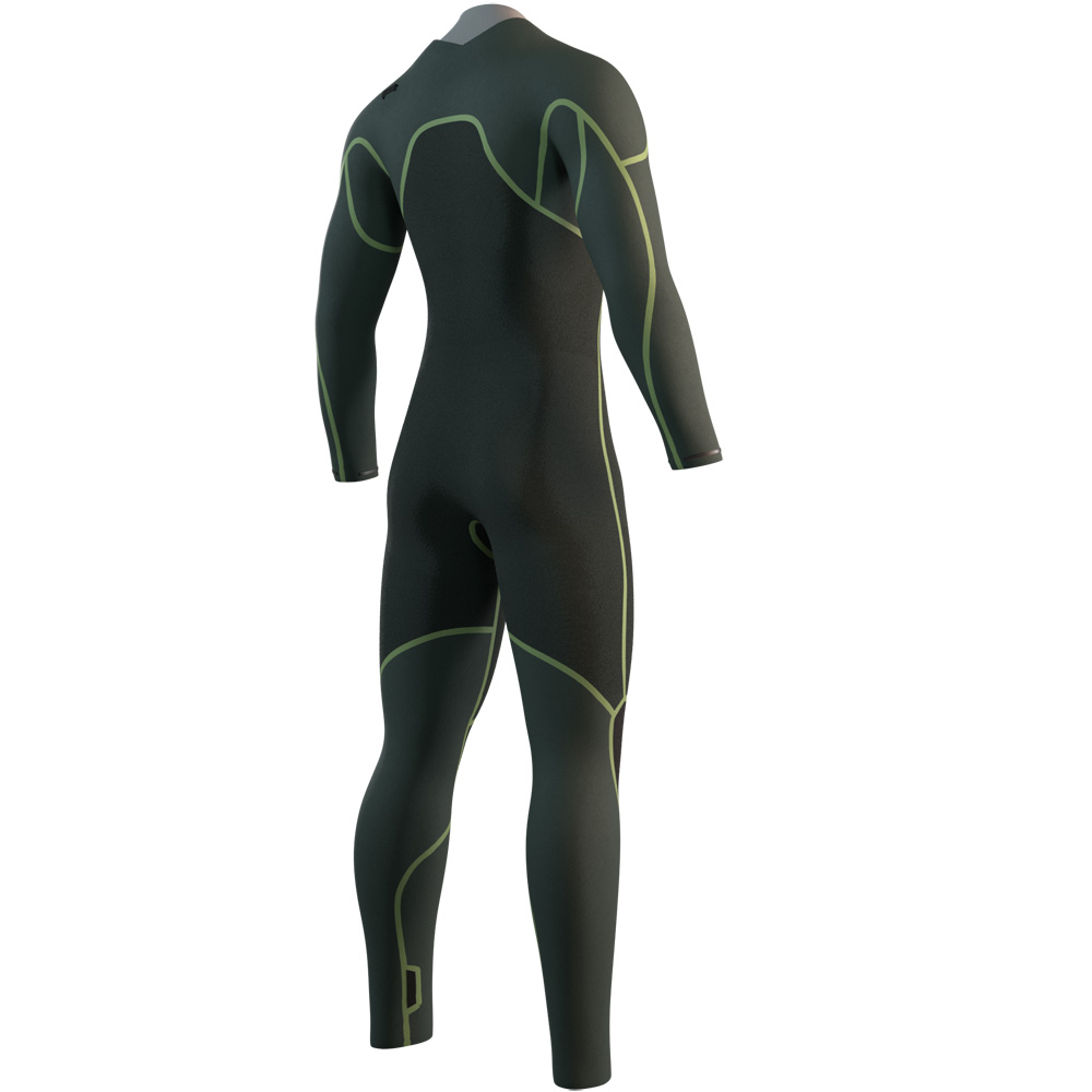 Mystic Evolve Fullsuit 4/3mm Neoprenanzug Herren schwarz mit Frontreißverschluss 4