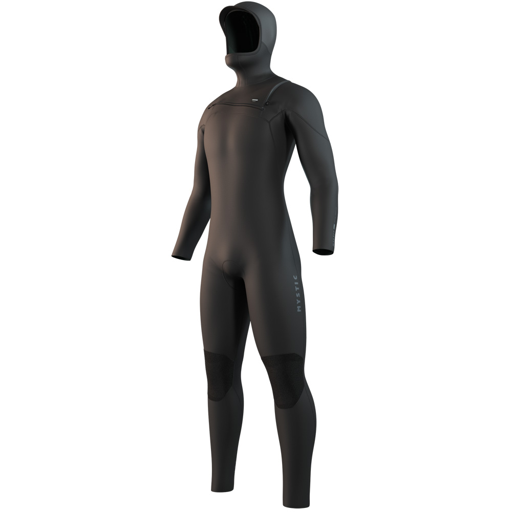 Motion Hooded Fullsuit 5/3mm Neoprenanzug Herren Schwarz Brustreißverschluss