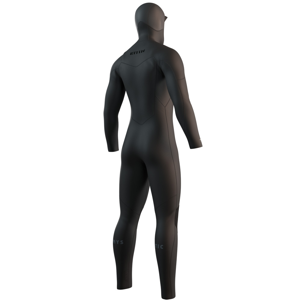 Mystic Motion Hooded Fullsuit 5/3mm Neoprenanzug Herren Schwarz Brustreißverschluss 2
