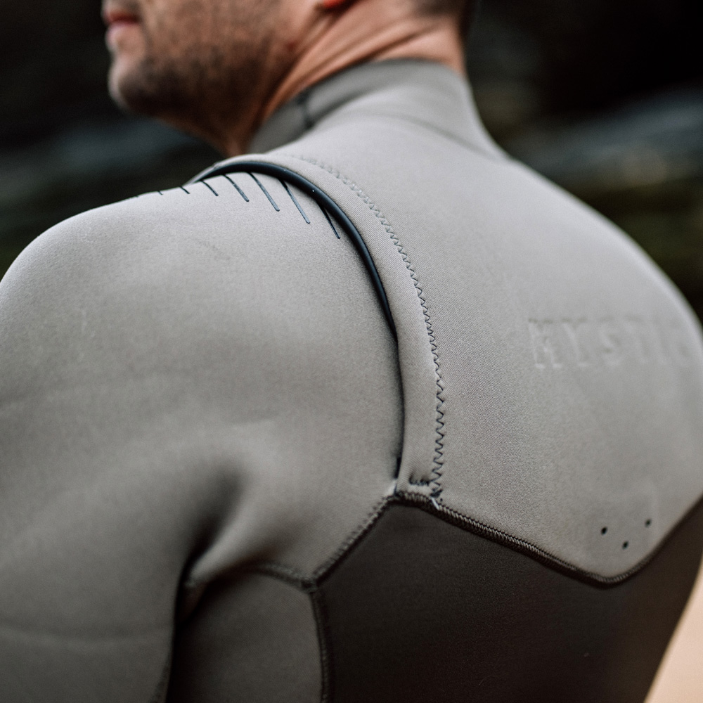 Mystic Motion Fullsuit 5/3mm Neoprenanzug Herren Beige Brustreißverschluss 6