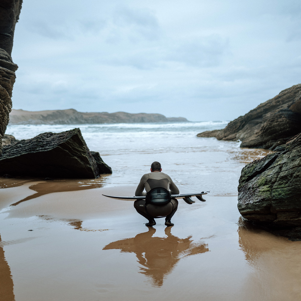 Mystic Motion Fullsuit 5/3mm Neoprenanzug Herren Beige Brustreißverschluss 7