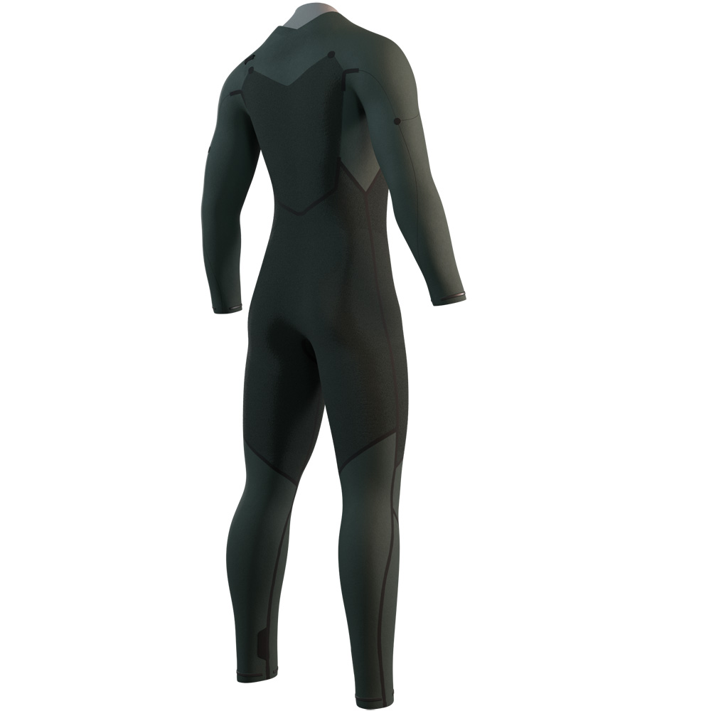 Mystic Bewegung Fullsuit 5/3mm Neoprenanzug Herren Schwarz Brustreißverschluss 4