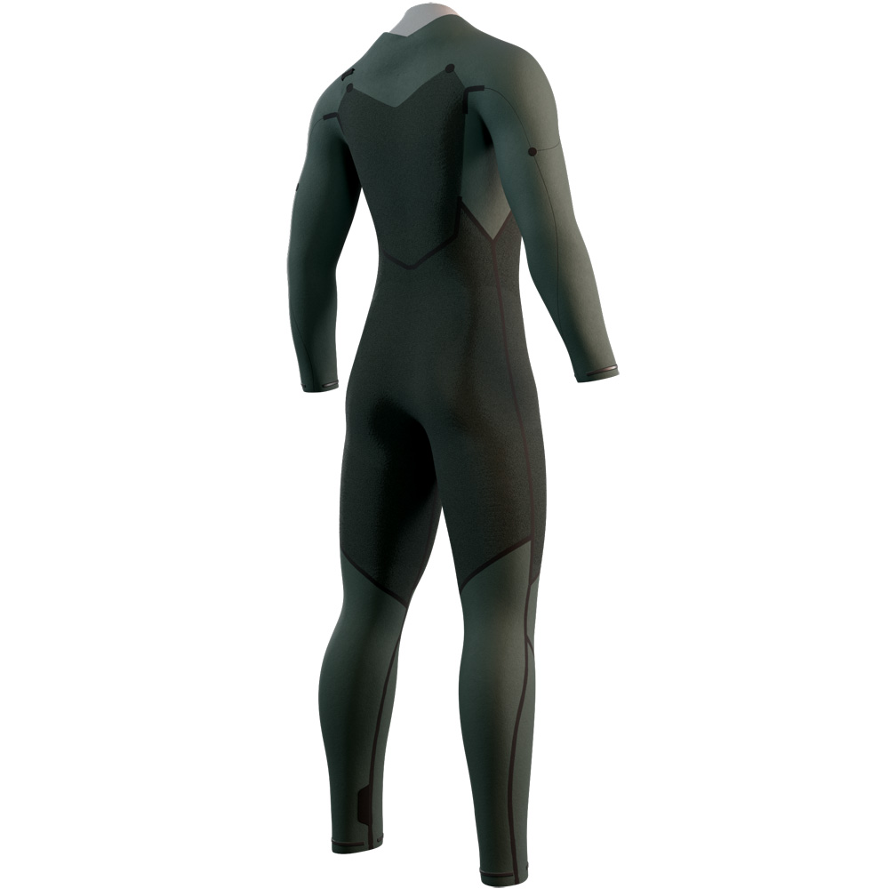 Mystic Motion Fullsuit 5/3 mm Brustreißverschluss Herren Schwarz/Sand 4