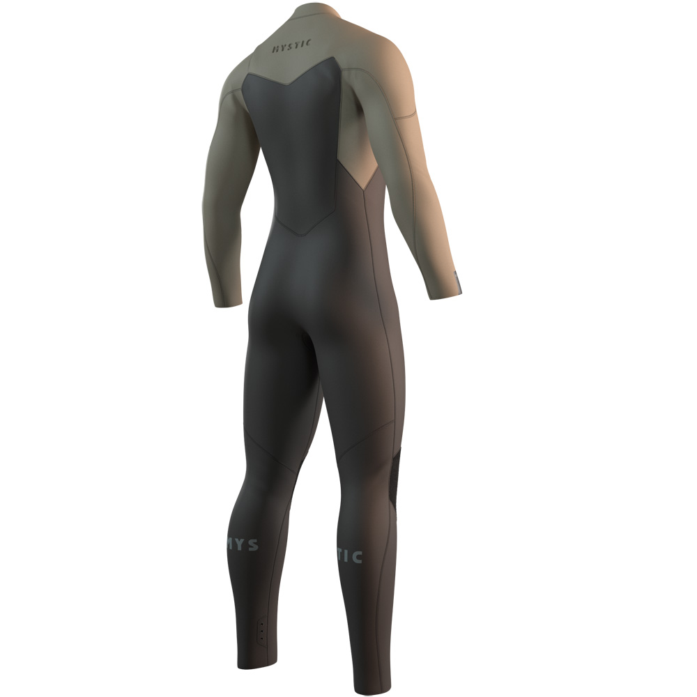 Mystic Motion Fullsuit 4/3mm Neoprenanzug Herren Beige Brustreißverschluss 2