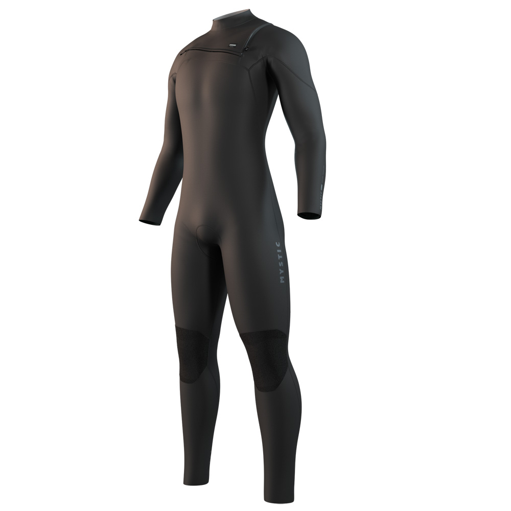 Bewegung Ganzanzug 4/3mm Neoprenanzug Herren Schwarz Brustreißverschluss
