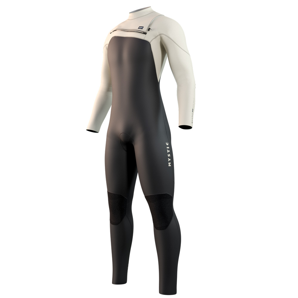 Motion Fullsuit 3/2 mm Brustreißverschluss Herren Schwarz/Sand