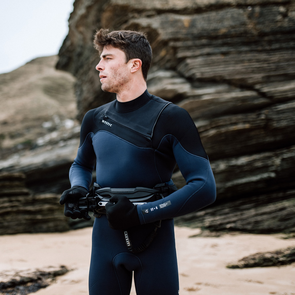 Mystic Star Fullsuit 5/3mm Neoprenanzug Herren Blau Brustreißverschluss 5