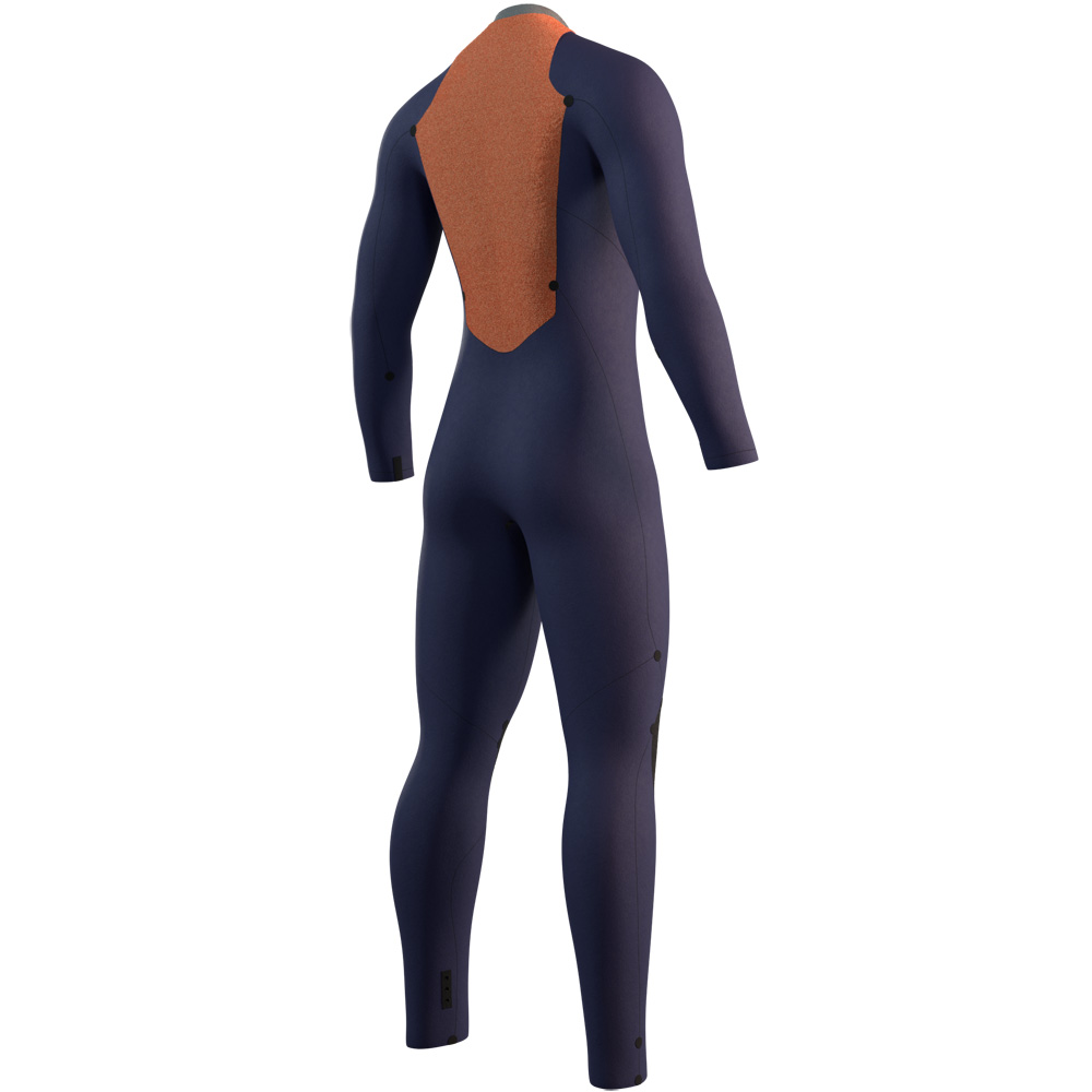 Mystic Star Fullsuit 5/3 mm Rückenreißverschluss Herren Schwarz/Blau 4