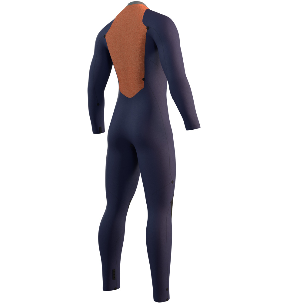 Mystic Star Fullsuit 4/3mm Neoprenanzug Herren Grün Rückenreißverschluss 4
