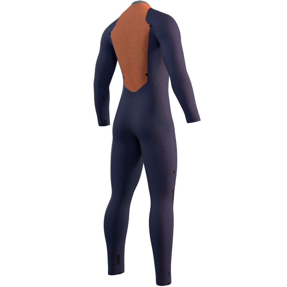 Mystic Star Fullsuit 3/2 mm Rückenreißverschluss Herren Schwarz/Blau 4