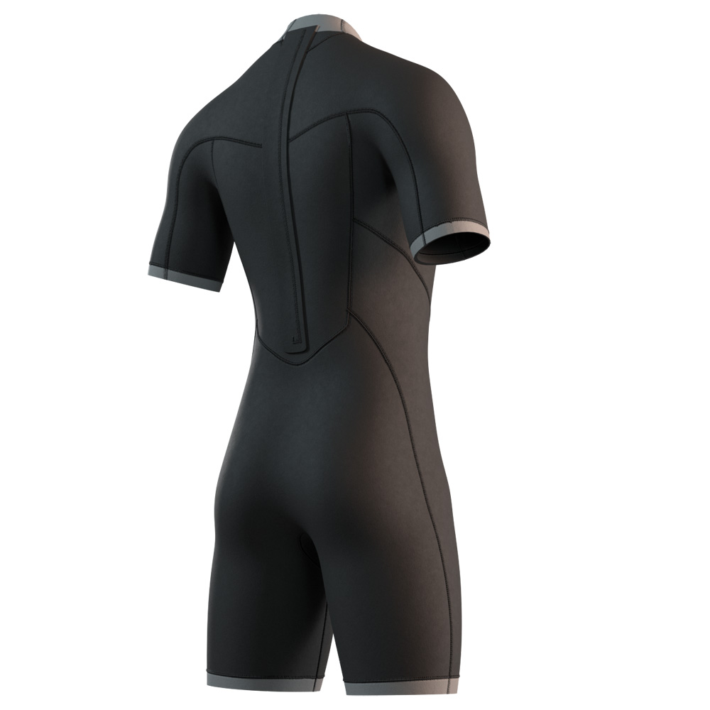 Mystic Brand Shorty 3/2mm Neoprenanzug Herren Olivgrün Rückenreißverschluss 4