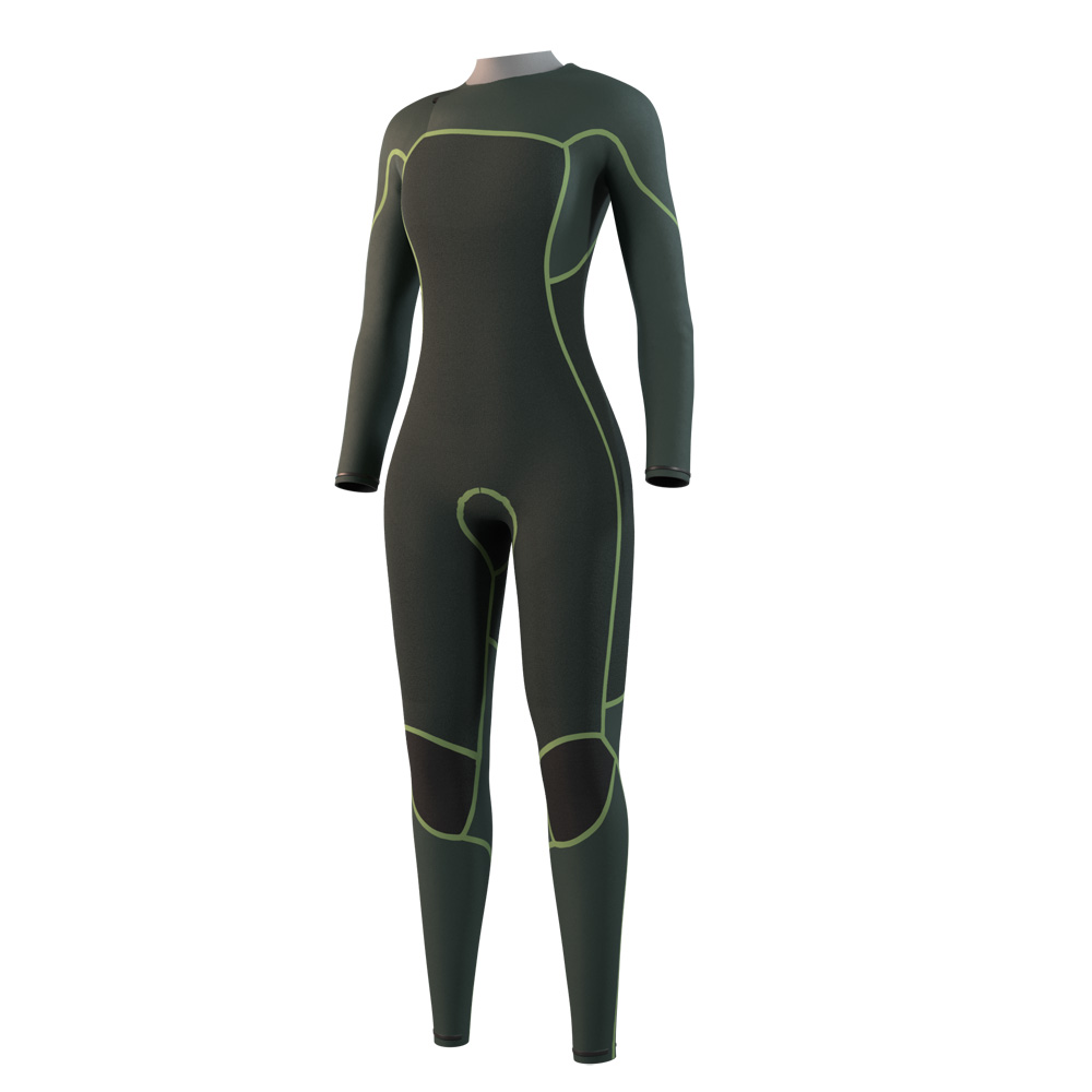 Mystic Evolve Fullsuit 4/3mm Neoprenanzug Damen Schwarz Brustreißverschluss 3