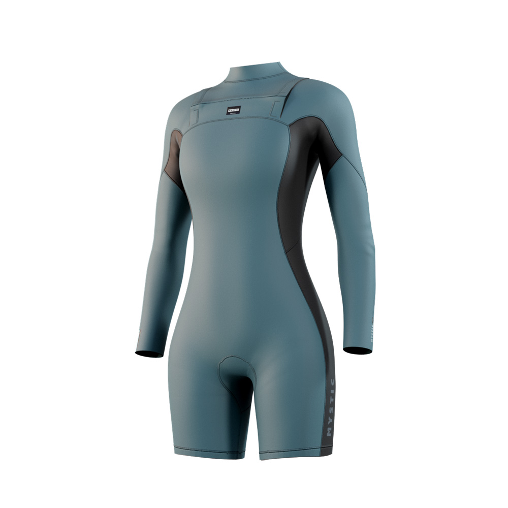 Mystic Haven Langarm-Shorty 3/2 mm Doppelbrustreißverschluss Damen Teal Blau foto 1