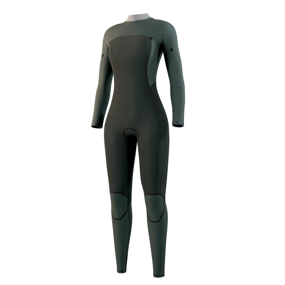Mystic Haven Fullsuit 4/3 mm Doppelbrustreißverschluss Damen Teal Blau 2