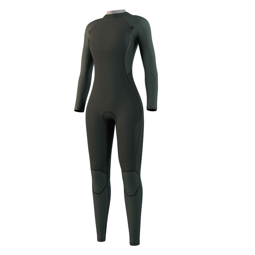 Mystic Haven Fullsuit 5/3mm Neoprenanzug Damen Schwarz Rückenreißverschluss 3