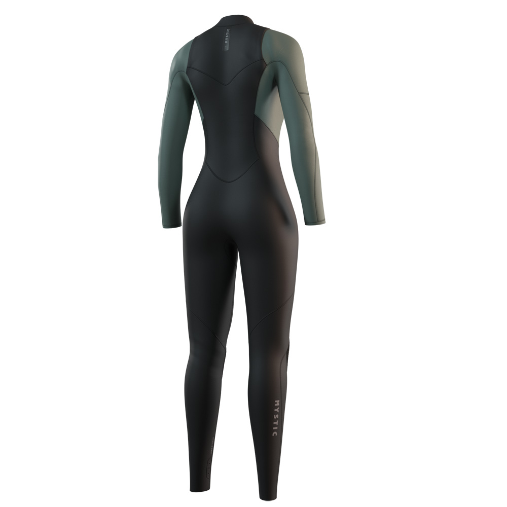 Mystic Star Fullsuit 5/3mm Neoprenanzug Damen Grün Frontreißverschluss 2