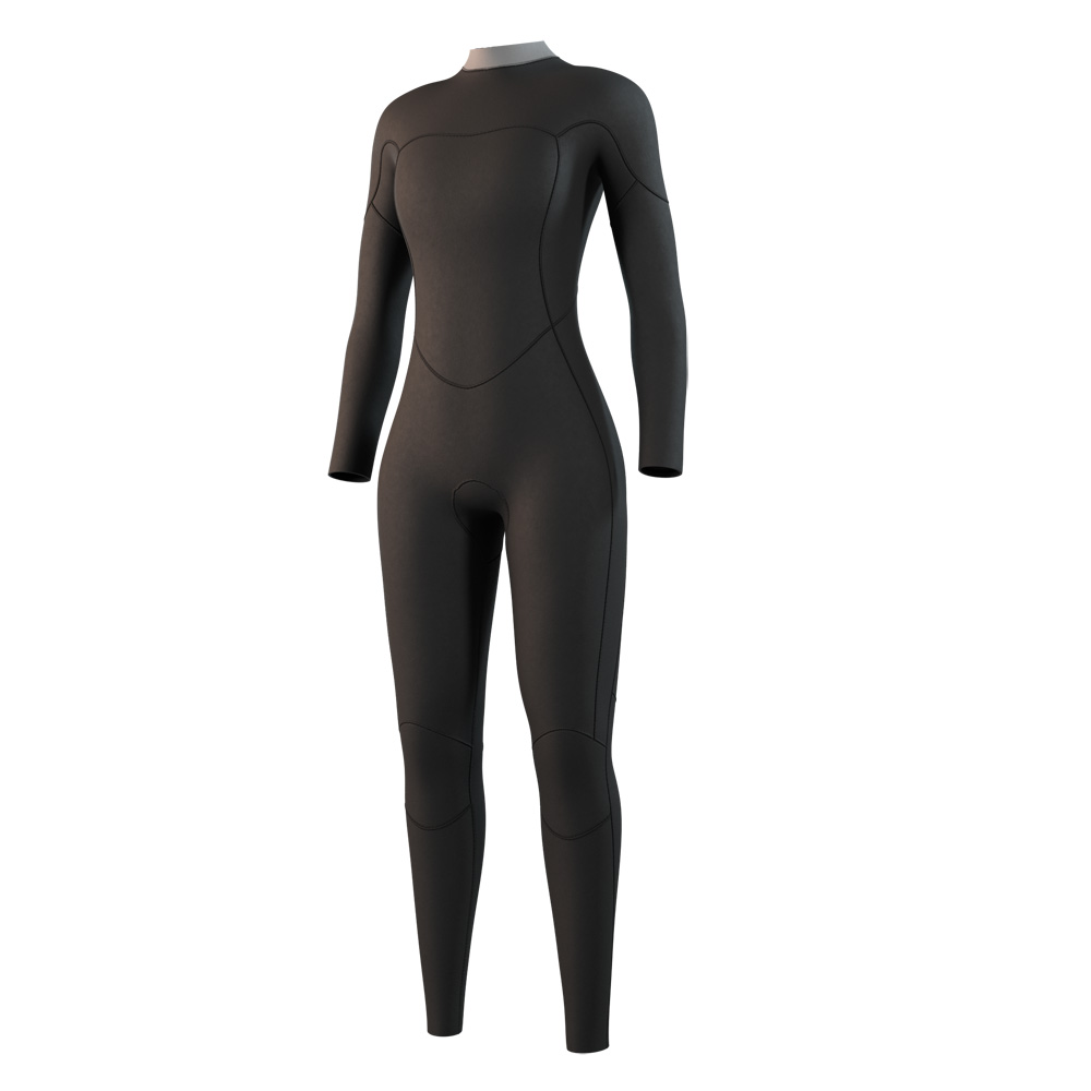 Mystic Brand Fullsuit 3/2mm Neoprenanzug Damen Schwarz Rückenreißverschluss 3