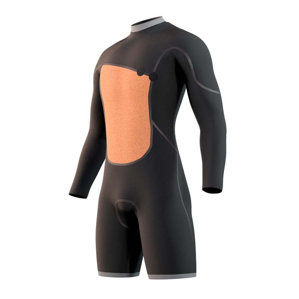 Mystic The One Langarm Shorty 3/2 mm Zipfree Herren schwarz 3