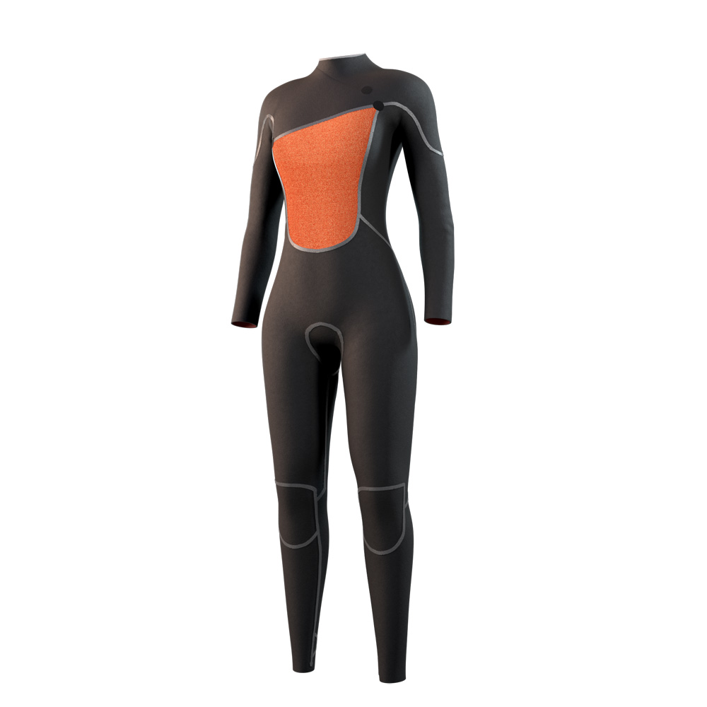 Mystic The One Fullsuit 4/3 mm Zipfree Damen orange 3