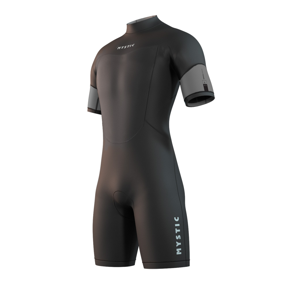 Mystic Vermietung Shorty 3/2 mm Rückenreißverschluss Flatlock Unisex 6