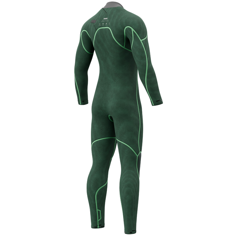 Mystic Majestic Fullsuit 5/4 mm Brustreißverschluss Herren Schwarz 4