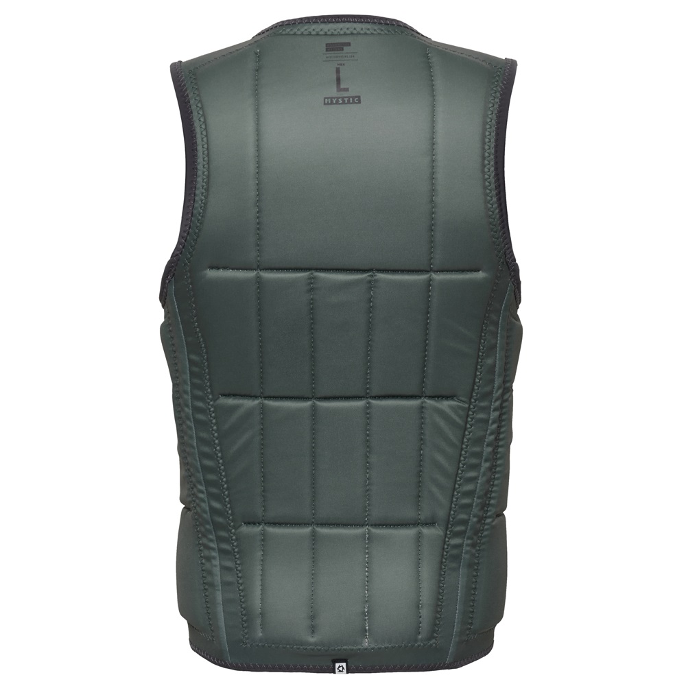Mystic Anarchy Impact Weste Herren Brustreißverschluss Wake Phantom Grau 4