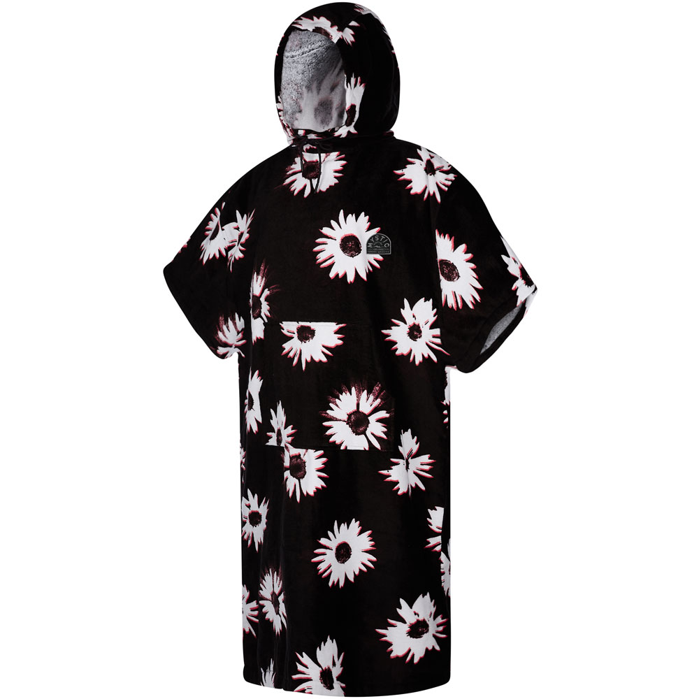 Mystic Poncho Velour schwarz/weiß foto 1