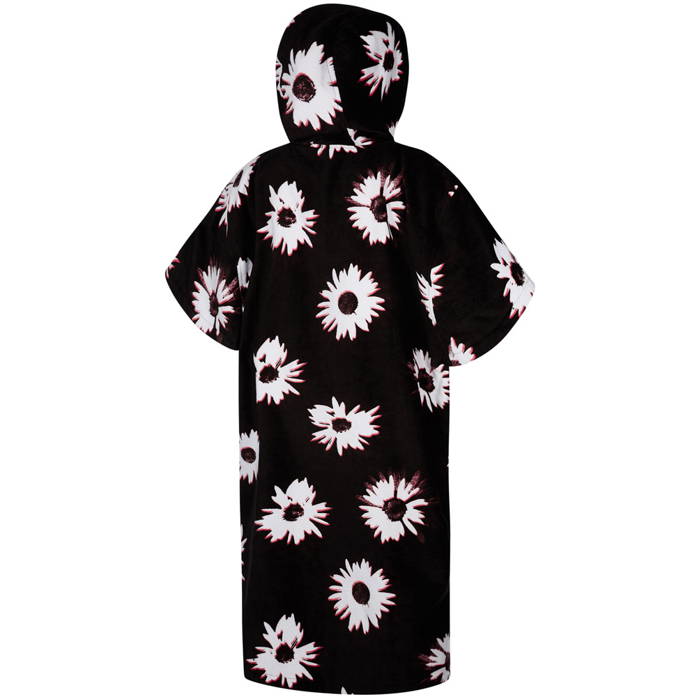 Mystic Poncho Velour schwarz/weiß 3