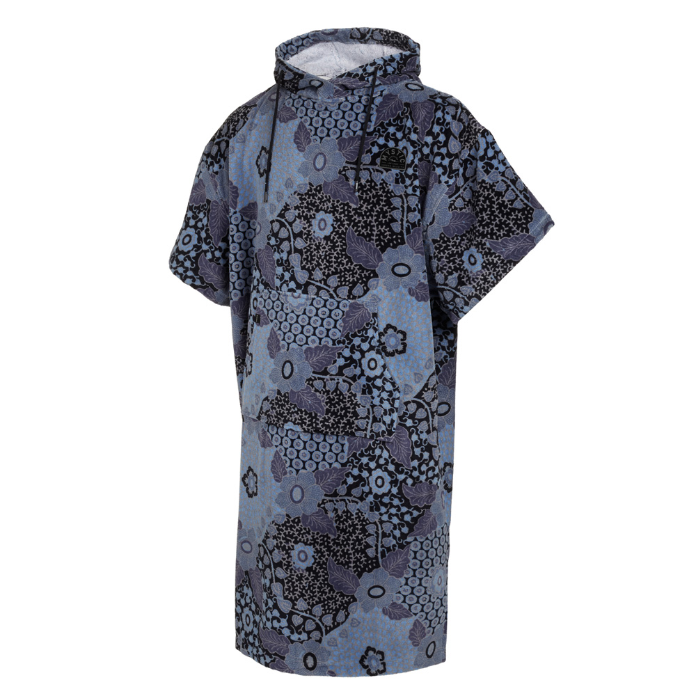 Mystic Poncho Velours AOP unisex blau / schwarz foto 1