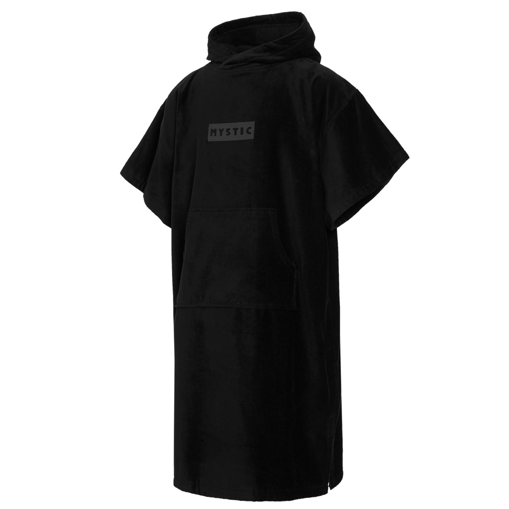 Cotton Deluxe Poncho Schwarz