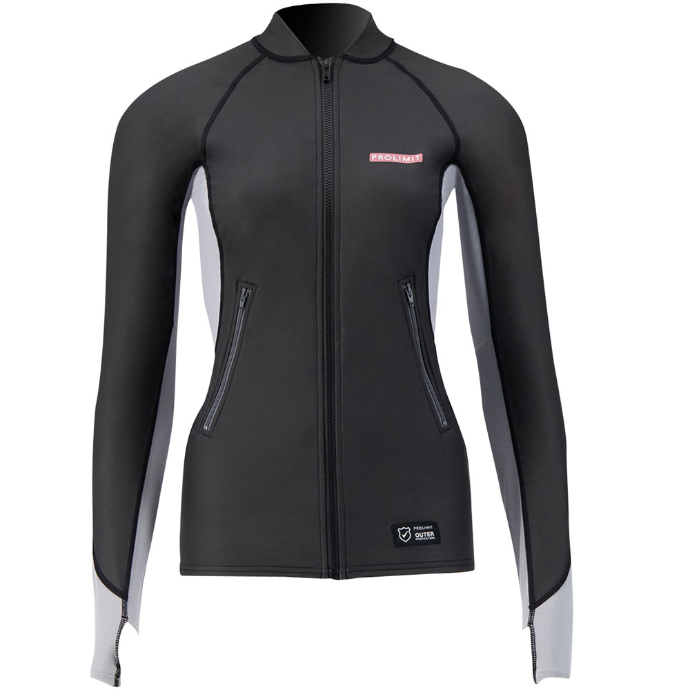 Sup Top Damen Loosefit 1,5mm Schwarz/Grau