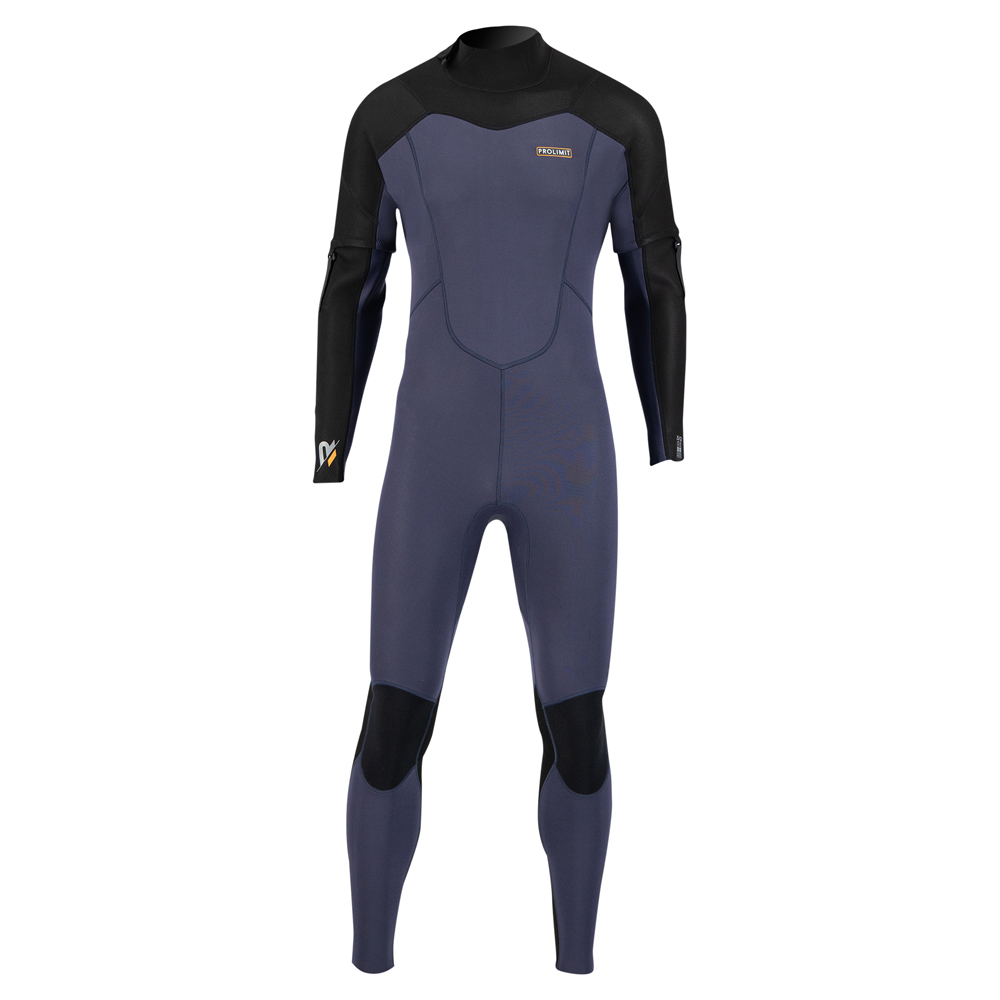 Prolimit Raider fullsuit mit abnehmbaren Ärmeln 3/2 Backzip Navy/Schwarz 2