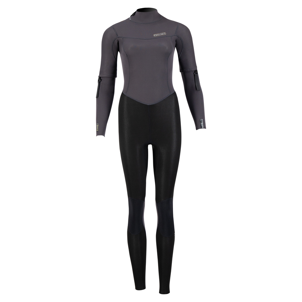 Prolimit Edge Ganzanzug mit abnehmbaren Ärmeln 3/2 Rückenreißverschluss Damen schwarz 4