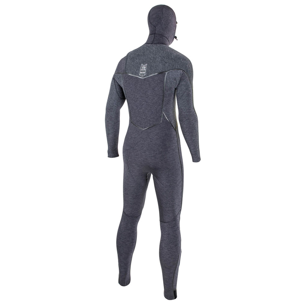 Prolimit Mercury Hooded Steamer 6/4 mm Brustreißverschluss Herren Schwarz 2