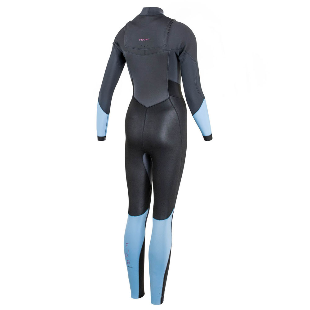 Prolimit Fire steamer Freezip 4/3 mm Grauer Brustreißverschluss Damen Neoprenanzug 2