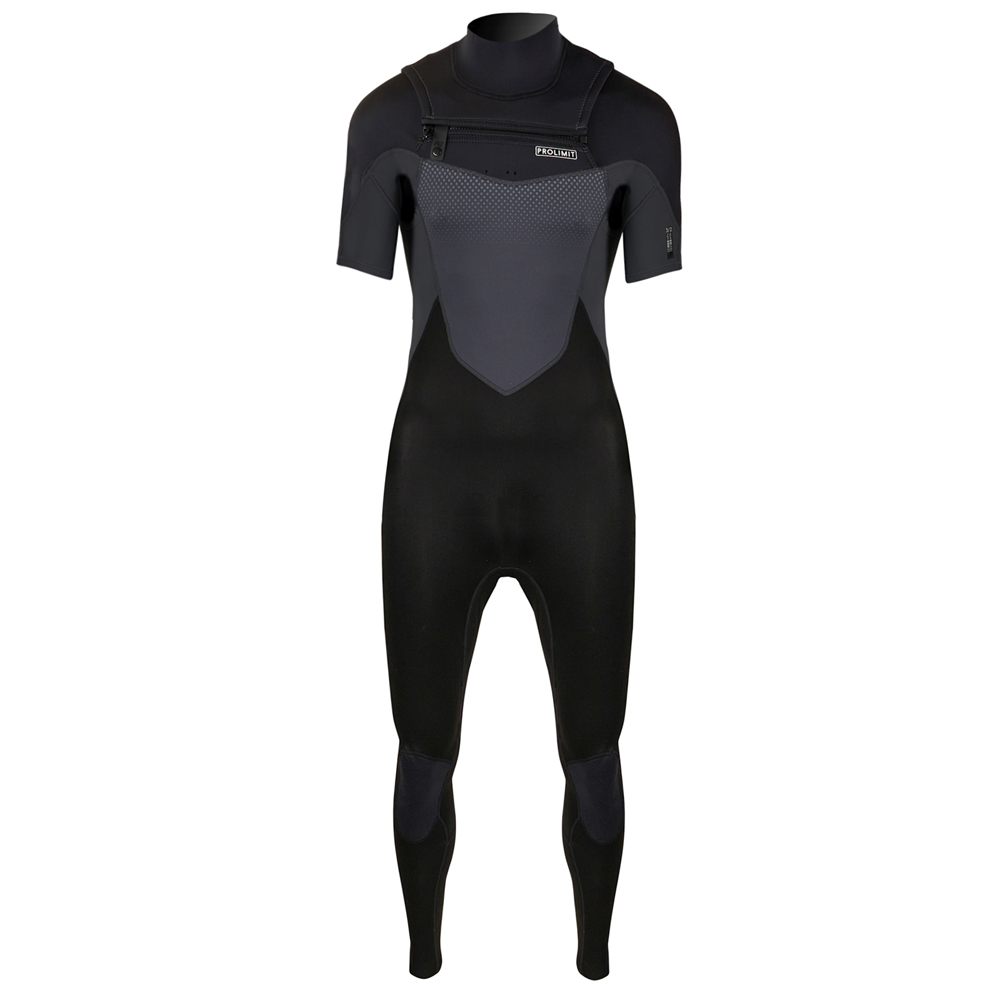 Prolimit Fusion Steamer Shortarm Freezip 3/2 mm Brustreißverschluss Herren Schwarz 4
