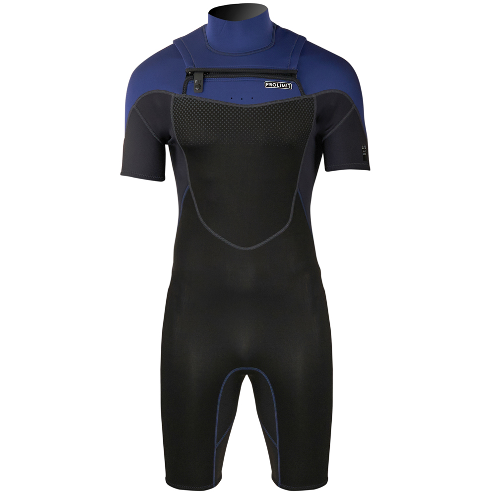 Prolimit Fusion Shorty Freezip 2/2 mm Brustreißverschluss Herren Neoprenanzug Navy 4