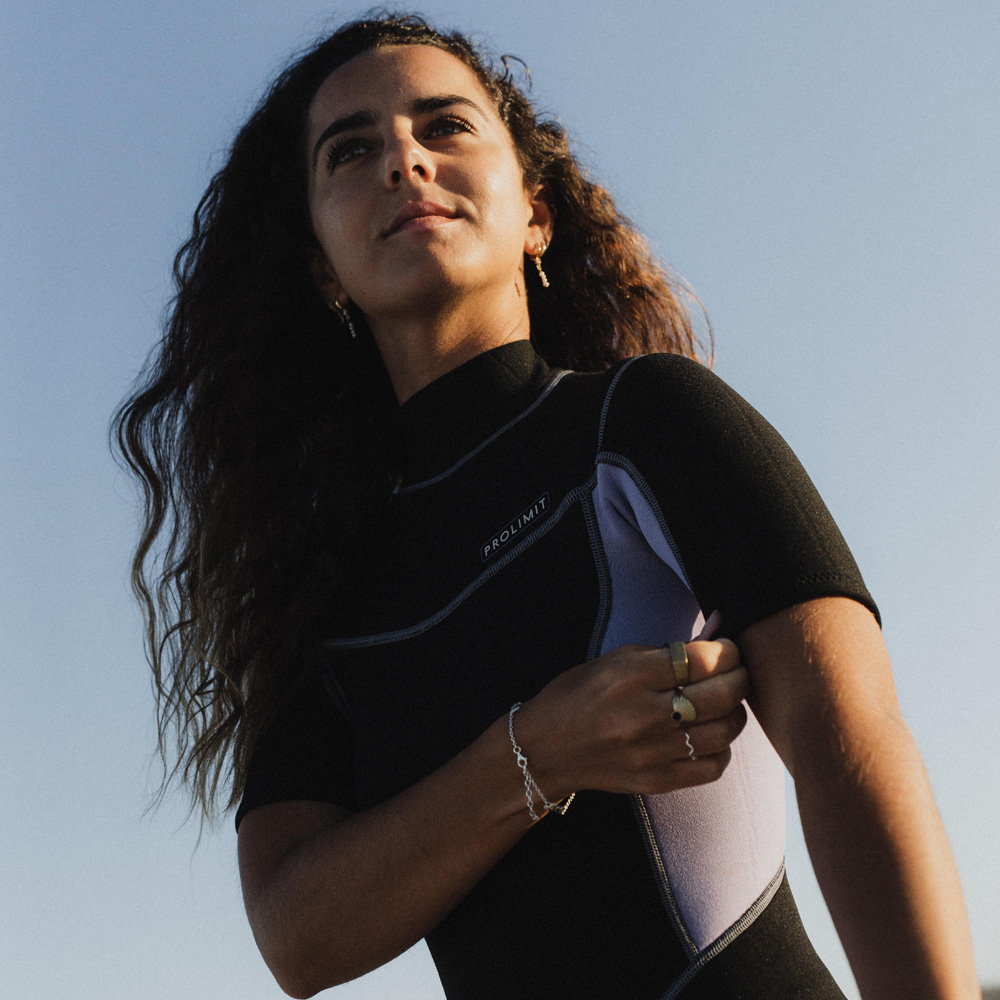 Prolimit Edge Shorty Neoprenanzug 2/2 mm Rückenreißverschluss Damen lila 4