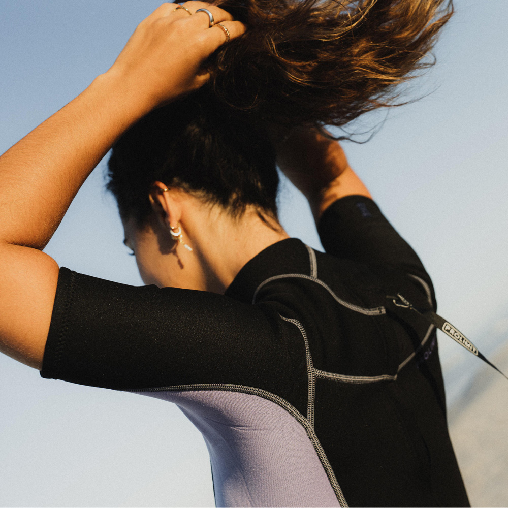 Prolimit Edge Shorty Neoprenanzug 2/2 mm Rückenreißverschluss Damen lila 8