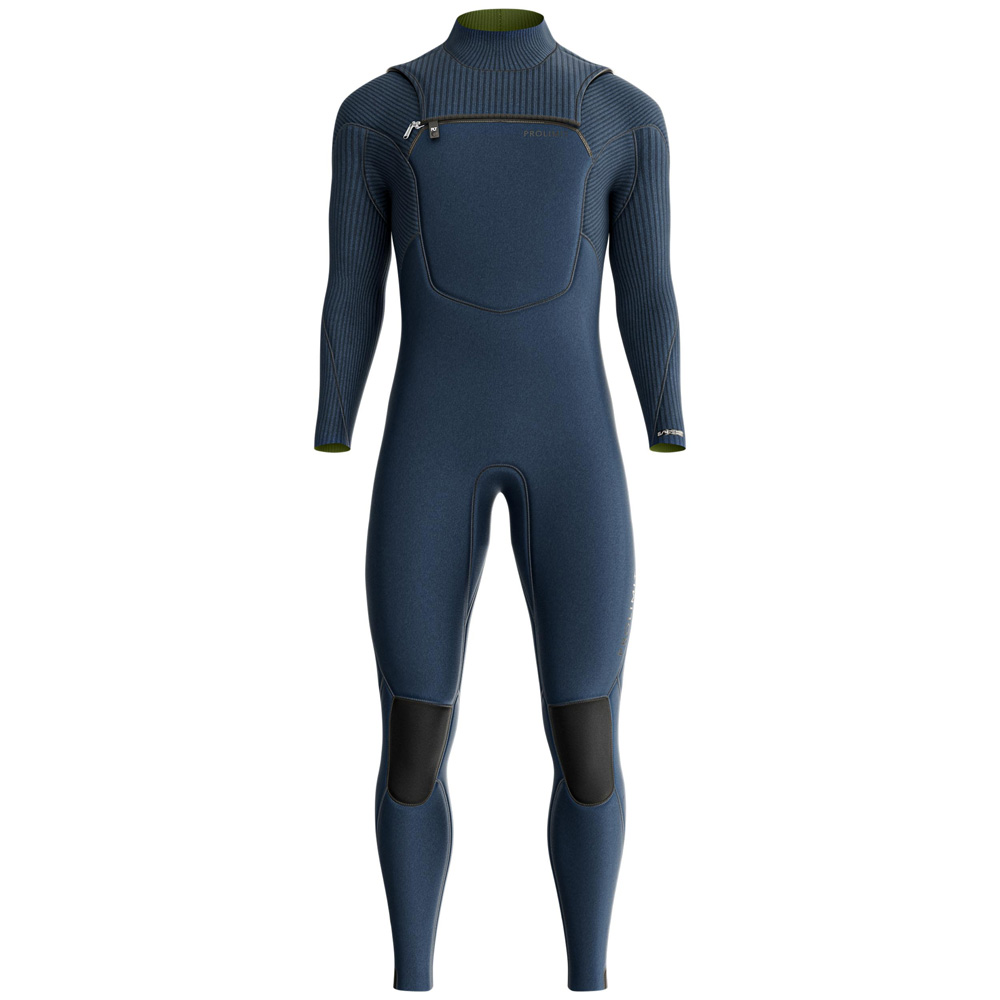 Prolimit Predator Fullsuit 3/2 mm Neoprenanzug Herren Brustreißverschluss blau 2
