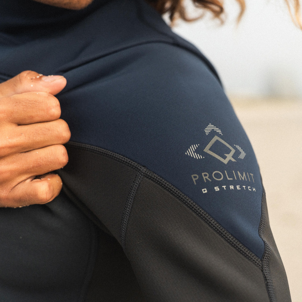 Prolimit Fusion Steamer 4/3 mm Neoprenanzug Herren Rückenreißverschluss blau 8