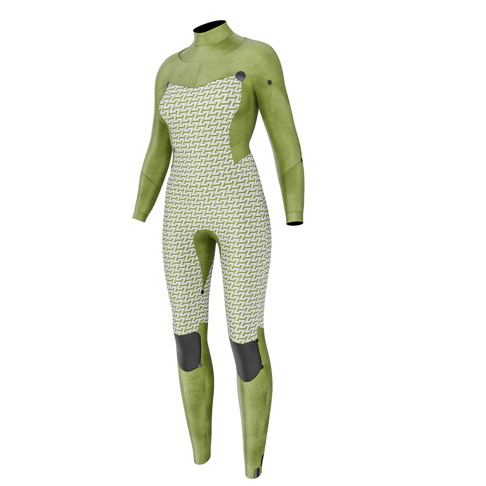 Prolimit Flare Fullsuit 3/2 mm Neoprenanzug Damen Brustreißverschluss blau 4