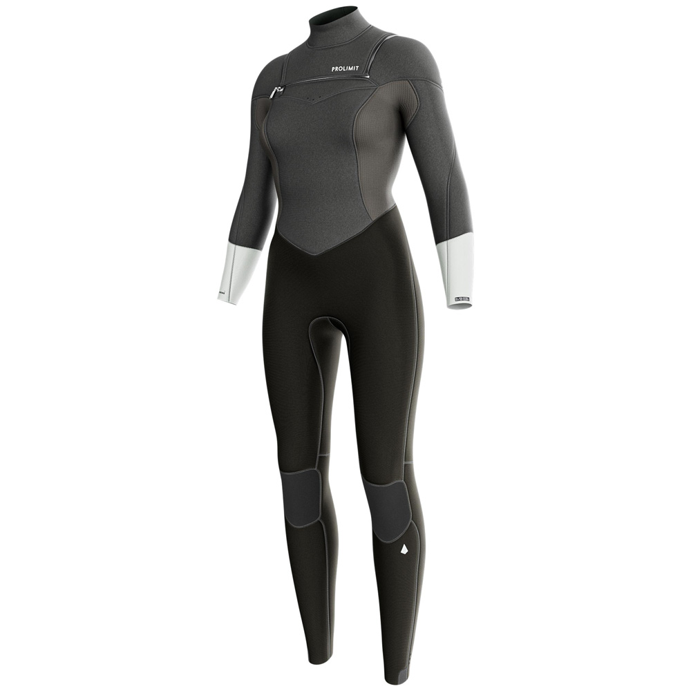 Prolimit Fire Fullsuit 3/2 mm Neoprenanzug Damen Brustreißverschluss grau foto 1