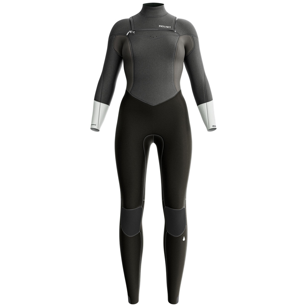 Prolimit Fire Fullsuit 3/2 mm Neoprenanzug Damen Brustreißverschluss grau 2