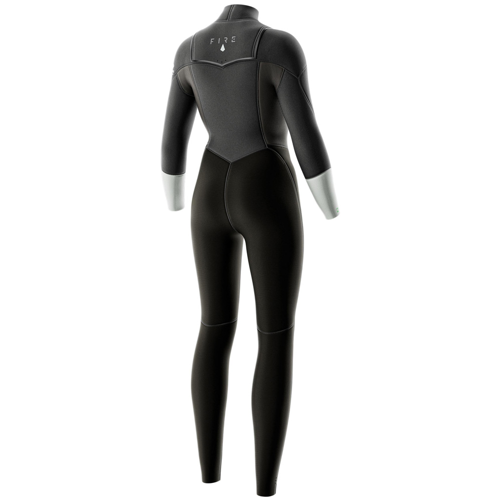 Prolimit Fire Fullsuit 3/2 mm Neoprenanzug Damen Brustreißverschluss grau 3